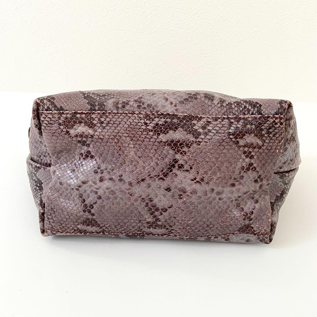 Longchamp Le Pliage Python Pattern Tote Bag Brown… - image 10