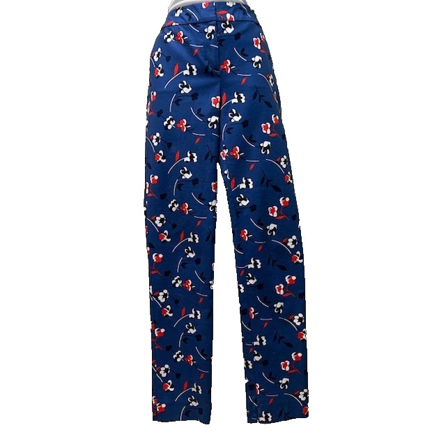 BODEN Richmond Red White Blue Floral Print Ankle Pants Size 6L America 250