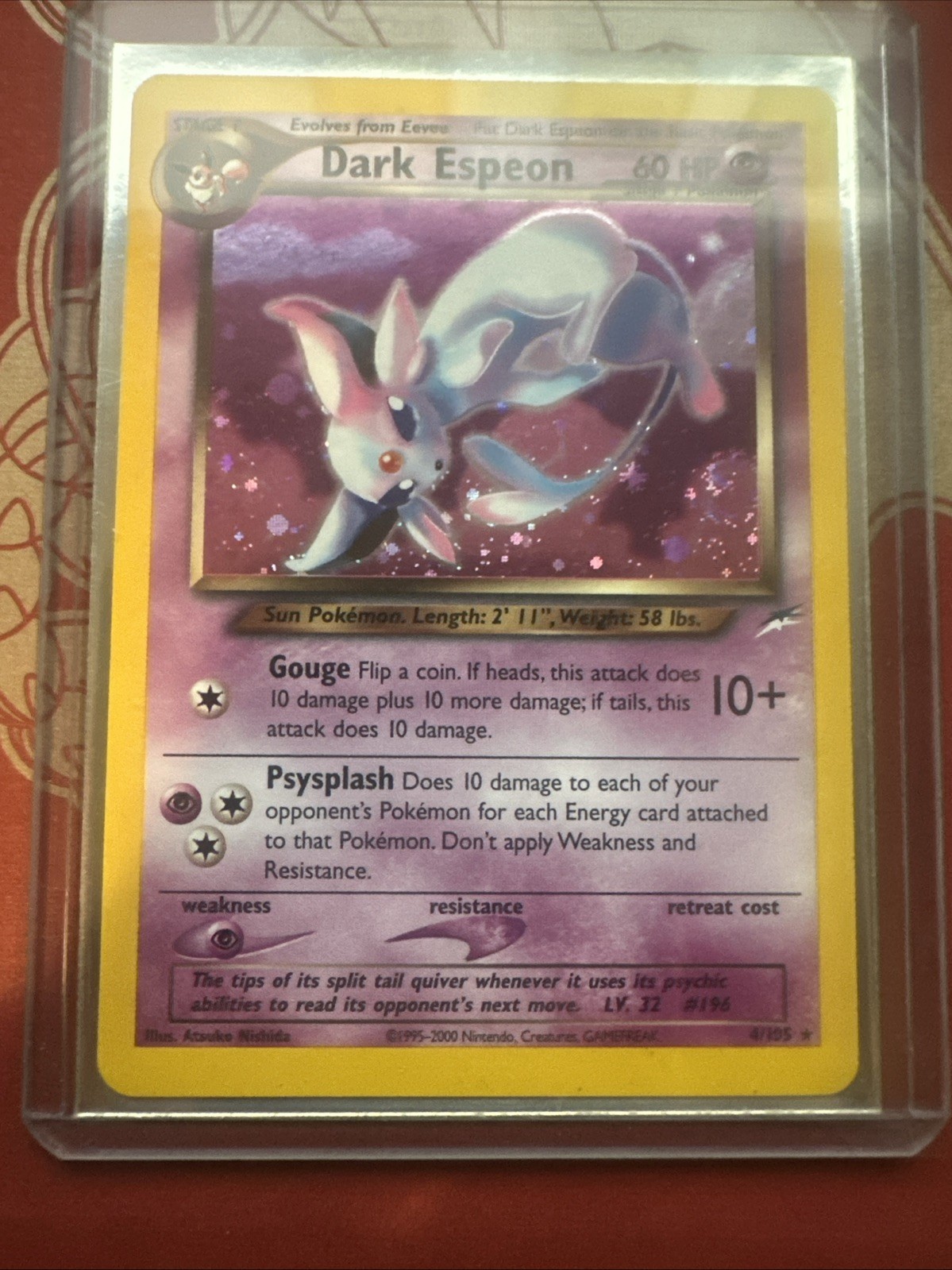 NM Dark Espeon Holo Neo Destiny 4/105 Pokemon Card TCG