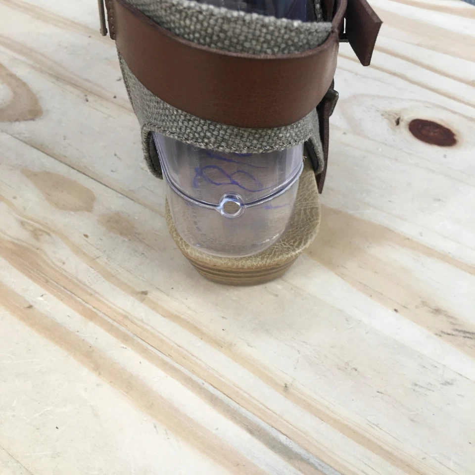 Sandalias Blowfish Malibu Para Mujer 6 Balla Informales Cremallera Gladiador Planas Tela Marrón Foto 4 de 4