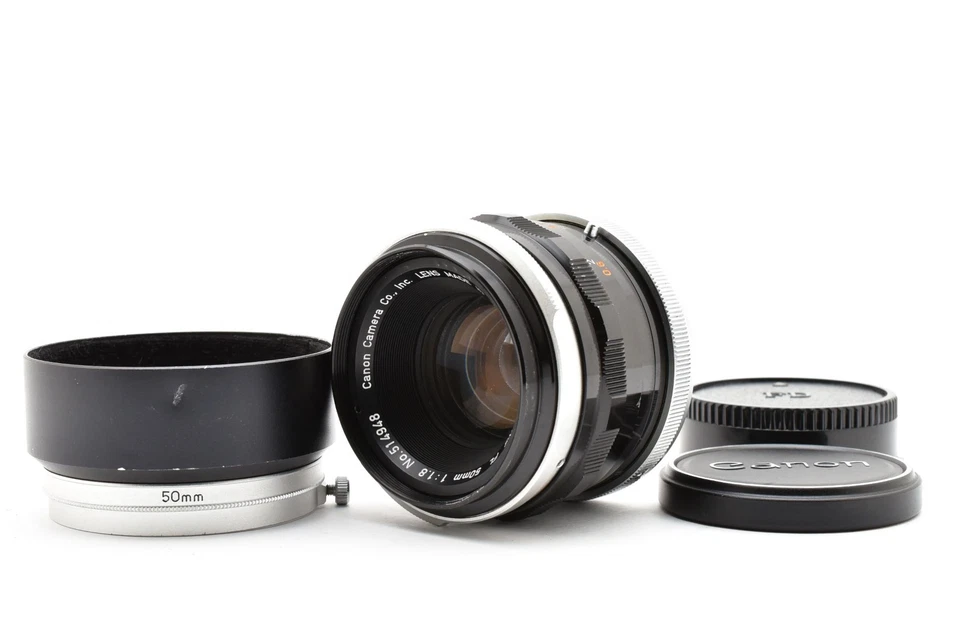 《Near MINT》Canon FL 50mm F/1.8 with Metal Lens Hood From JAPAN✈✈✈✈✈✈✈✈✈✈✈✈✈✈🚀🎁 - Image 1 of 4