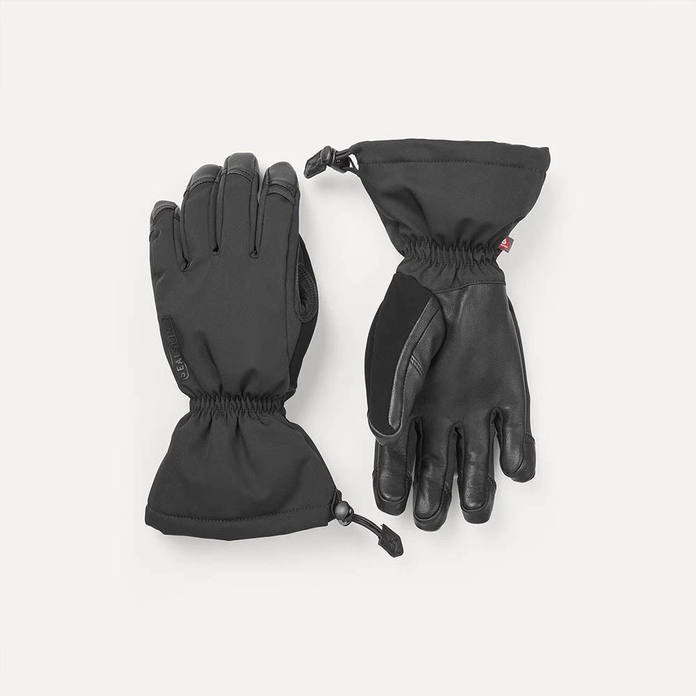 SealSkinz Southery Waterproof Extreme Cold Weather Gauntlet Gloves - Black