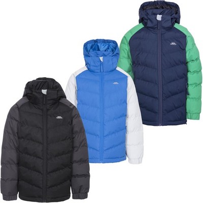 Trespass Kids Sidespin Hooded Padded Jacket Coat