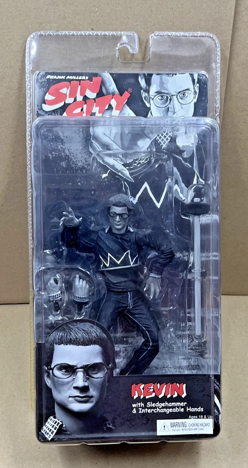 Neuf en Boîte NECA Sin City Séries 2 Action Jouet Figurine Kevin Noir et Blanc - Photo 1/4