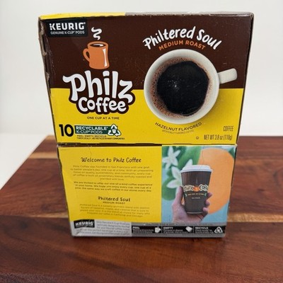 2, 10 Pack Philz Coffee Medium Roast Hazelnut K-Cup Pods Keurig 20 Ct Total