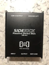Hosa Sidekick Passive DI Box DIB-443 Guitar/Bass/Keys to Console, Transformer