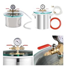 Vacuum chamber vacuum defoaming cylinder, degassing of silicones, epoxies,