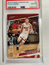 2019-20 Chronicles #57 TYLER HERRO Rookie Card - PSA 10 Gem Mint. rookie card picture