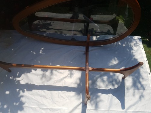 G-PLAN- Statesman COFFEE TABLE GLASS OVAL(Tear drop) TEA CENTRE OCCASIONAL Table - Picture 7 of 9
