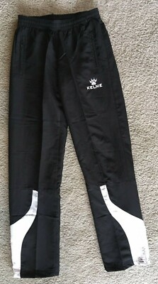 Kelme Warm Up - Wind - Training Pants Youth Medium Black and White -- Brand New