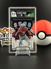 Chase Young 2020 Chronicles Crown Royale Draft Picks Green Auto 5/5 HGA 9.5 (JD)