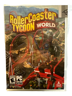 Atari RollerCoaster Tycoon World PC DVD-ROM Game Rated E NEW SEALED HTF OOP
