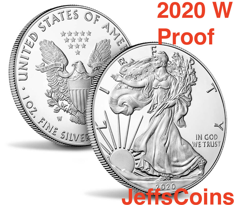 2020 W AMERICAN EAGLE SILVER Dollar PROOF West Point US MINT Gift