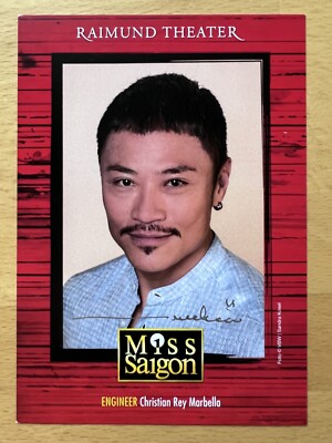 Christian R. Marbella AK Miss Saigon Autogrammkarte Raimund original signiert