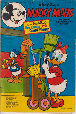 Micky Maus Nr 24 Ehapa Verlag 1976 Disney
