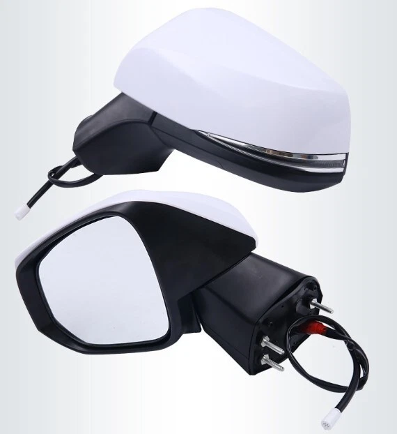 2Pcs Fits for Toyota RAV4 2019-2023 Pair Car Side Door Rear View Mirror White - Image 2 of 4