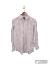 Taylorbyrd Mens Striped Multicolor Preppy Coastal Button Front Size Large