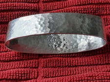 Sterling Merrill Shops Hammered Arts & Crafts Napkin Ring 147A, No Monogram
