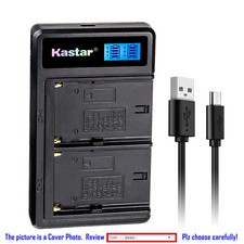 Kastar Battery LCD Dual Charger for JVC BN-V812 BN-V812U BN-V814 BNV814U GR-VBM1