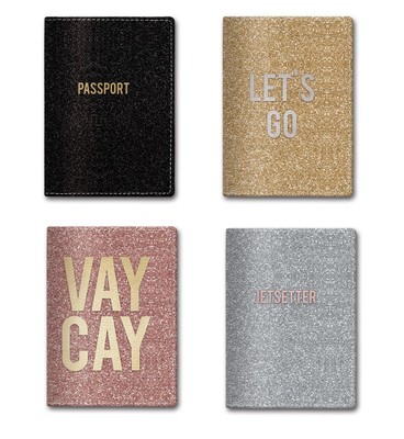 Punch Studio Lady Jayne E8 Faux Leather Glitter Passport Cover Choose Design