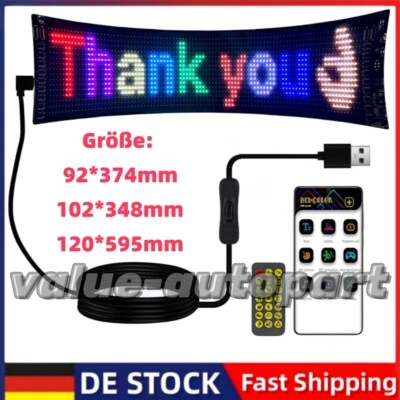 LED Schild Leuchte Display Laufschrift Leuchtreklame Leuchtschild Programmierbar - Bild 1 von 4