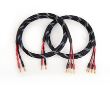 Canare 4S11 Bi-Wire Speaker Cable Pair, Black...