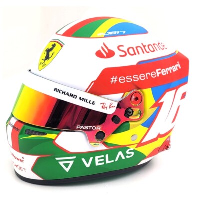 2022 Helm Charles Leclerc / Brazilian GP - Maßstab 1/2 Bell Sports