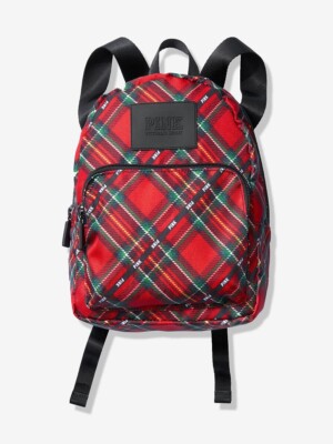 Cute PINK Red Green Black LOGO 8'' PLAID Women's Lady's