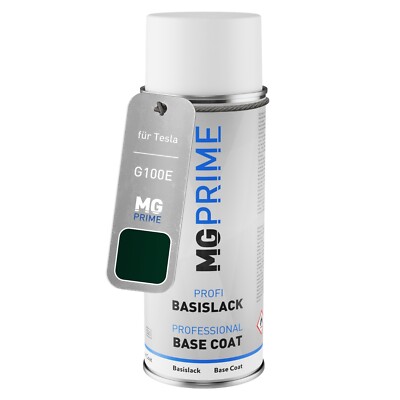 Autolack Spraydose für Tesla G100E Sequoia Green Basislack Sprühdose 400ml