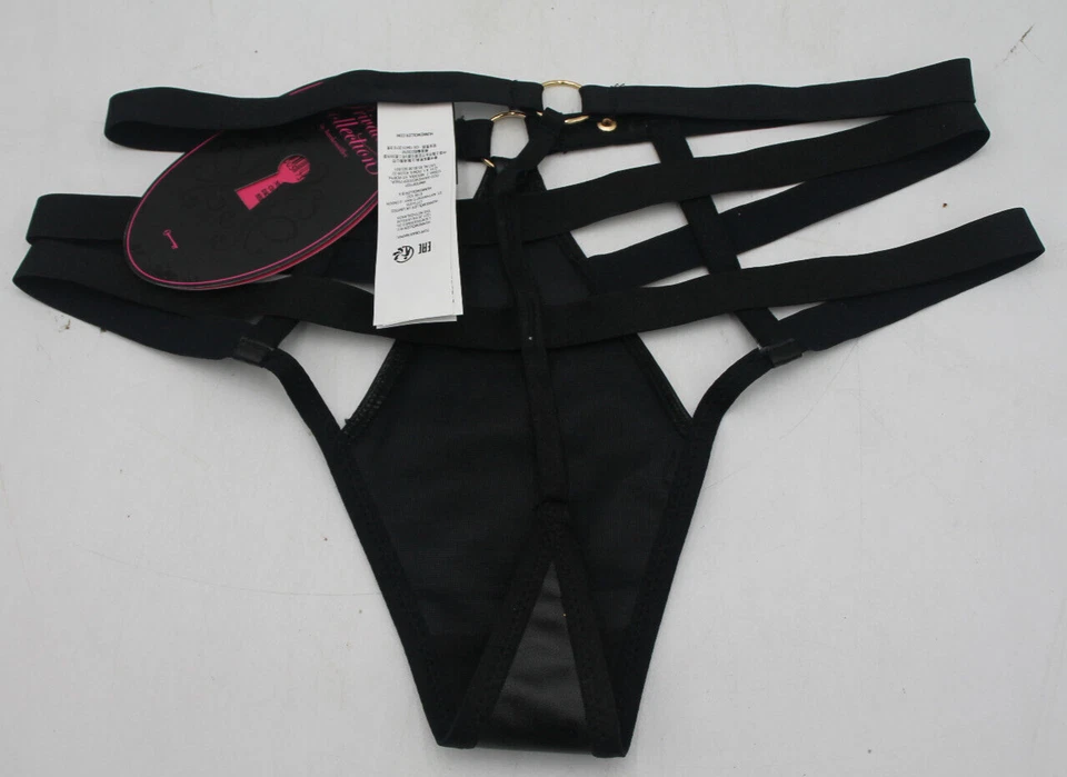 Hunkmoller Privatsammlung Schnur Tanga Shadow schwarz XS - Neu - Bild 2 von 4