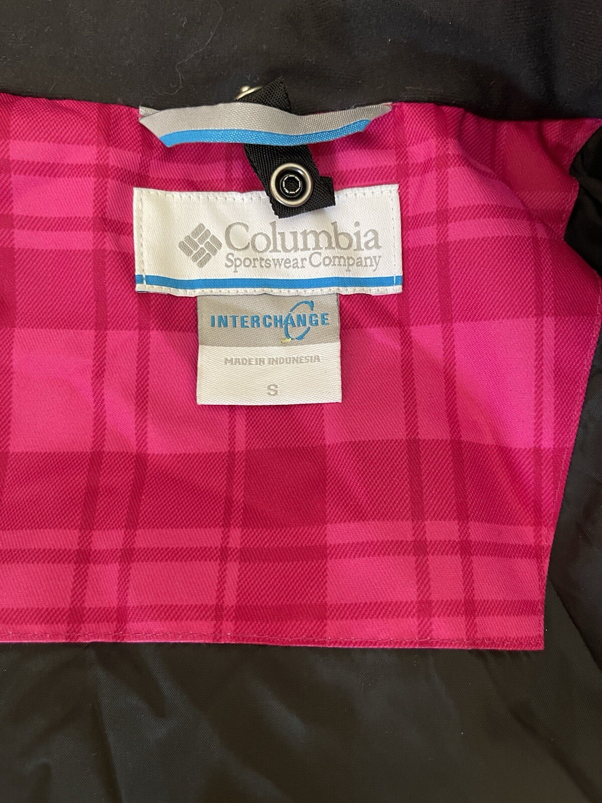 Columbia Interchange Outer Shell Jacket Plaid Pin… - image 4