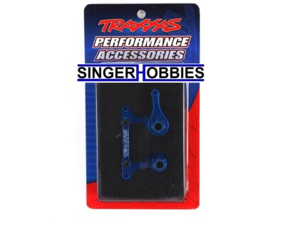 Traxxas 3743A Steering Bellcranks Drag Link Blue-Anodized 6061-T6 Aluminum TRA1