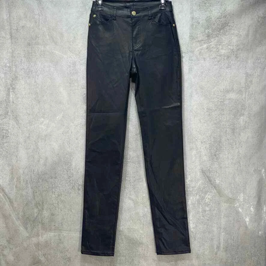 Emporio Armani Women's Black Slim-Fit Pull-On Pants SZ 29