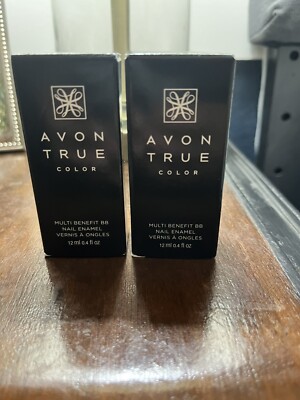 Avon True Color Multi Benefit BB PERFECT PINK Nail Enamel Polish- Lot Of 2 NEW