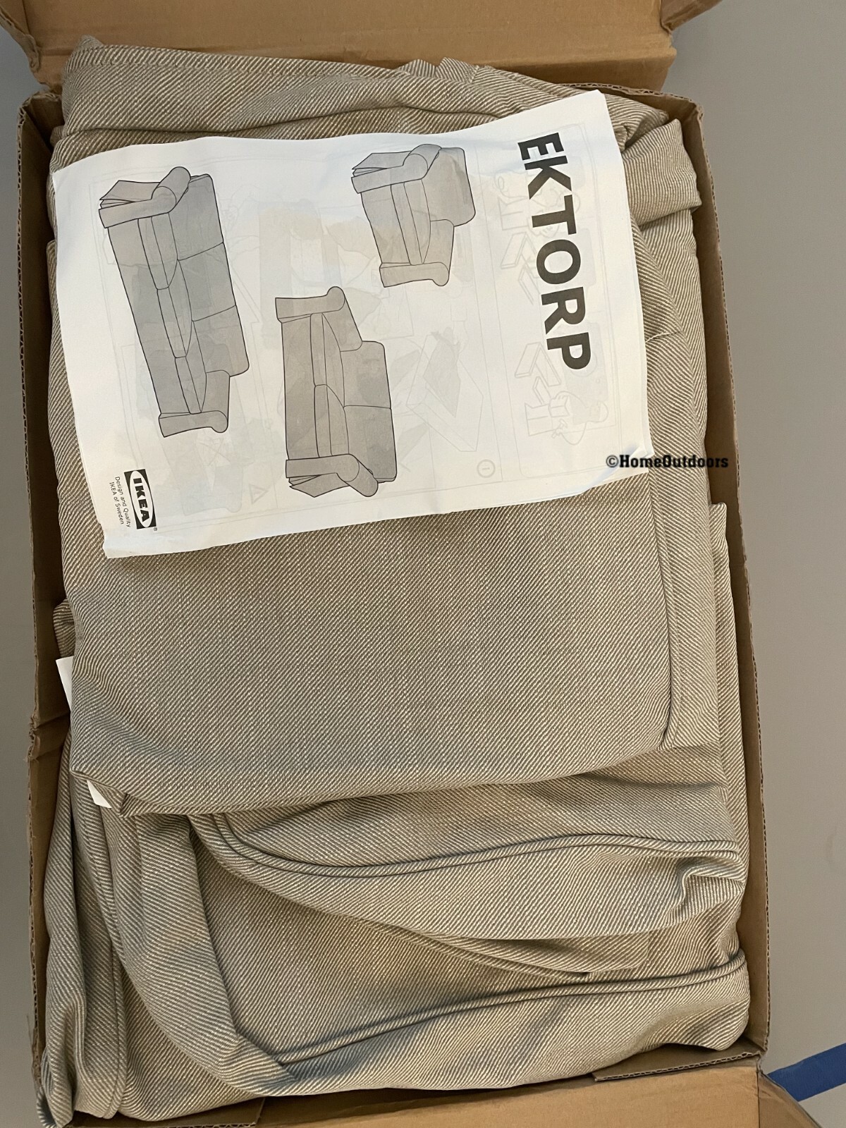 ikea uppland vs ektorp on Ikea Ektorp 6 Of 7 Partthree 3 Seat Sofa Slipcover Cover Nordvalla Dark Beige For Sale Online Ebay