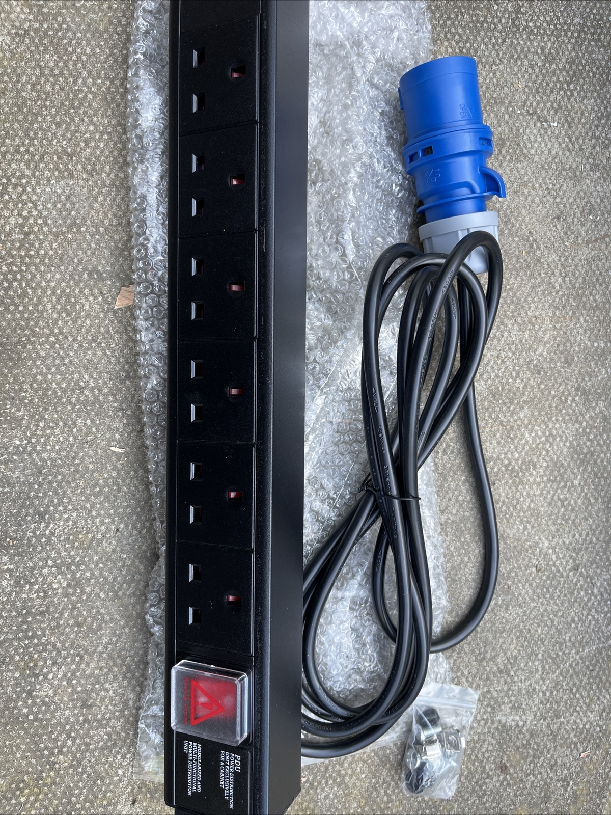 Power distribution unit 16A Commando plug fitted