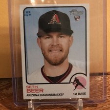 2022 Topps Heritage mini Seth Beer RC 52/100! diamondbacks rare rookie