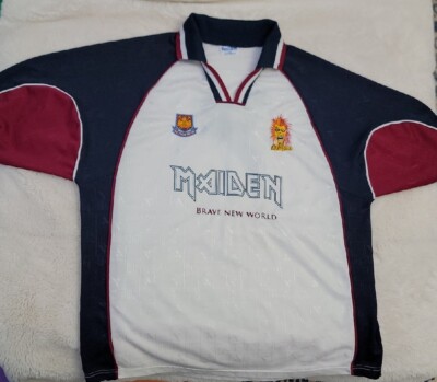 Iron Maiden Soccer Jersey Brave New World L Rare | eBay