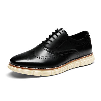 Bruno Marc Men's Crossflex Dress Sneakers Casual Oxford Formal Shoe Arch Support