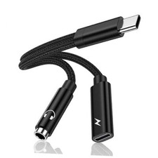 Samsung Galaxy S23 Headphone Adapter, 2 in 1 USB C to 3.5mm Aux Audio Jack