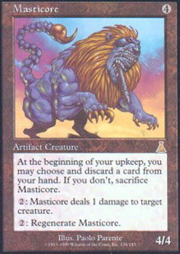 1x Masticore - Foil NM-Mint, English Urza's Destiny MTG Magic