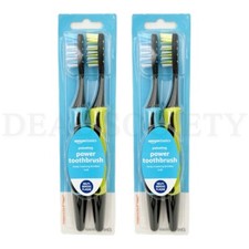 Power Toothbrush Pulsating Soft Deep Cleaning Toothbrush 2 Count Lot of 2 Packs