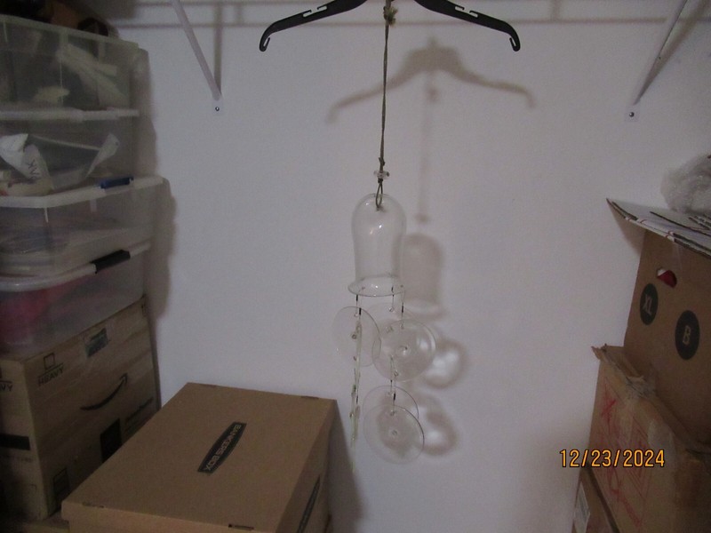 Vintage Glass Wind Chimes.