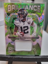 Dede Westbrook Brilliance Relic Neon Green 18/25 2020 Panini Spectra Football