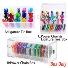 Dental Acrylic Organizer Case Power Chain Ligature Tie Placer Storage Box Holder