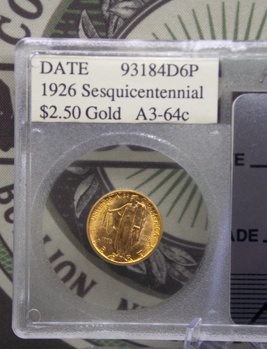 1926 $2.5 Sesquicentennial GOLD Commemorative ACG ACCUGRADE 🔥🔥 ECC&C, Inc. - Picture 4 of 9
