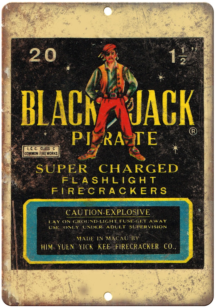 Black Jack Pirate Firecrackers Package Art 12