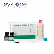 *1-Pack* Keystone Bosworth DentuSil Silicone Soft Reline Material Kit 0921276