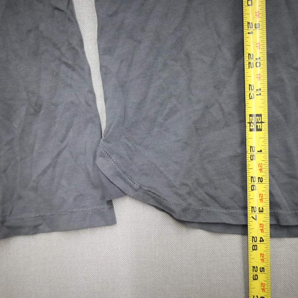 Camiseta Dime City Mercury Mfg Co Hecha a Mano Algodón Pima Para Hombres XL Manga Larga Gris Foto 3 de 4