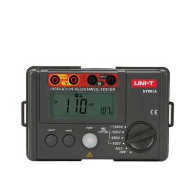 UNI-T UT501A Isolationsprüfer 1000V Megohmmeter Isolationstester AC Spannung LCD